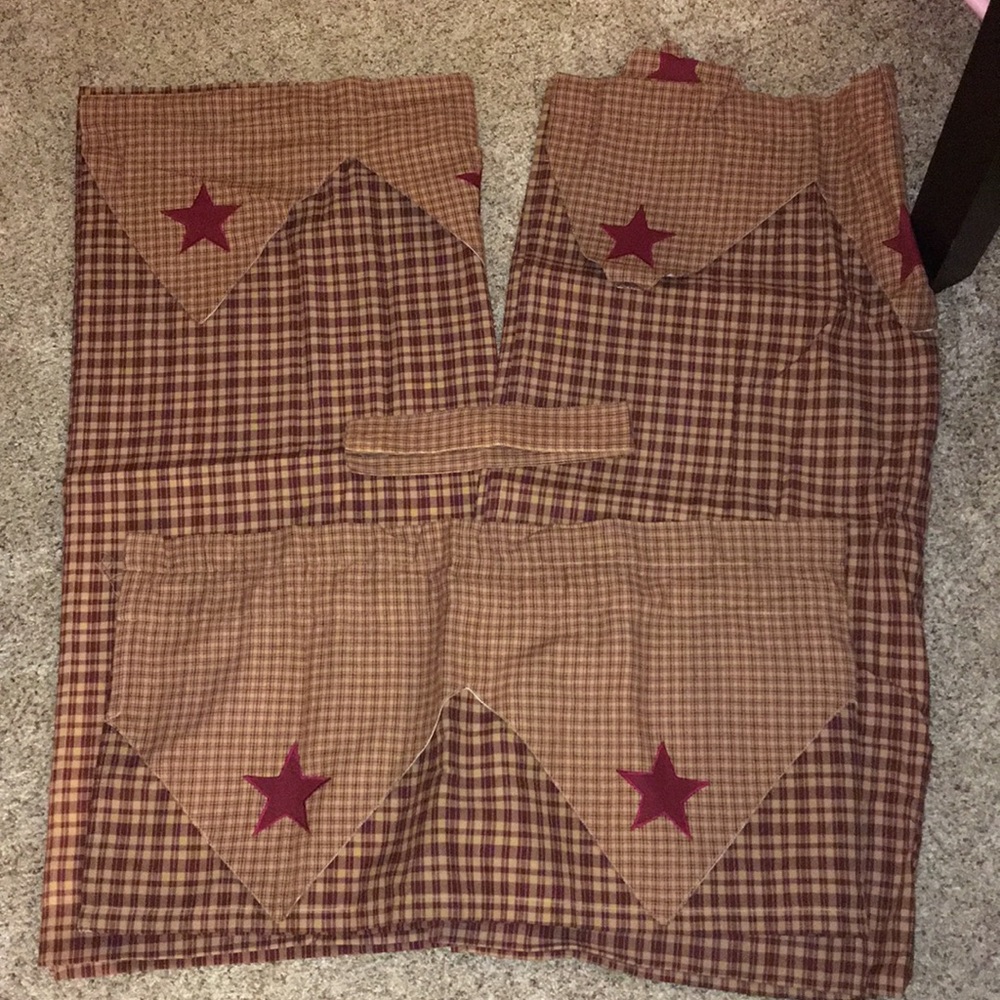 Primitive country curtains/valances